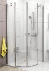 Душевая кабинка Ravak Chrome CSKK4-90 Белый профиль стекло прозрачное