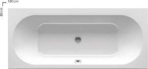 Ванна Ravak City 180x80 прямоугольная акриловая