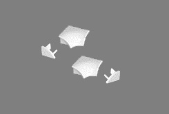 Набор Ravak для декоративной планки 6 White